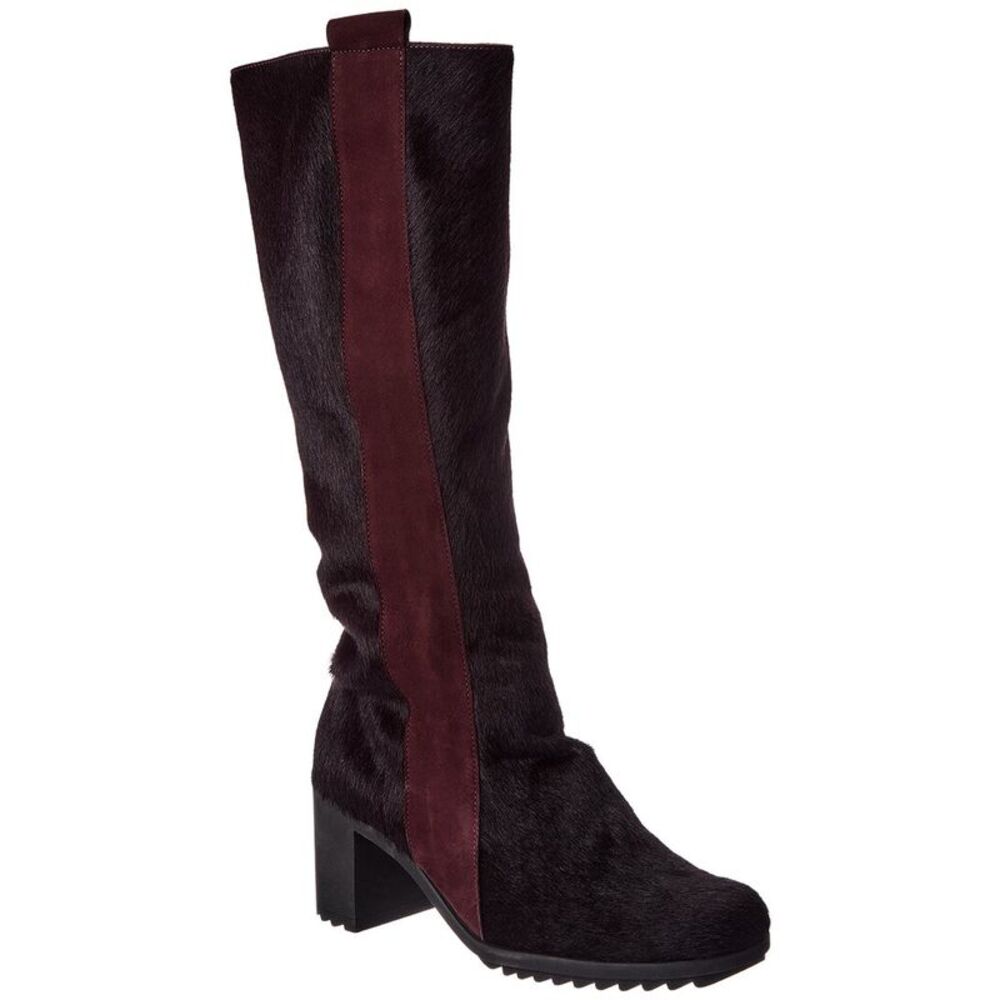 Arche Sheley Haircalf & Suede Boot, Black